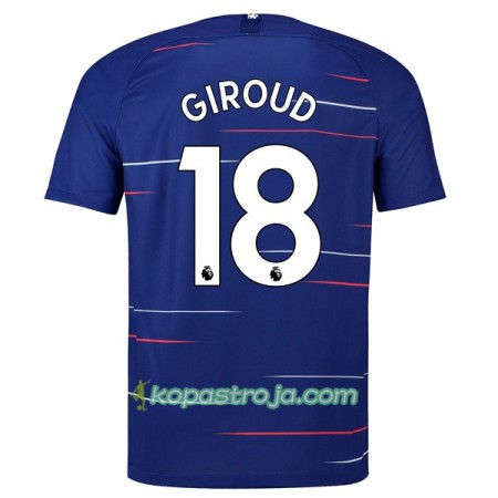 Billiga Fotbollströjor Chelsea Giroud 18 Hemma tröja 2018/19 Kortärmad